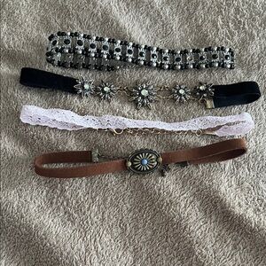 Elegant Multi-Color Choker Set